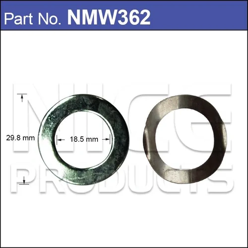 Nice NMW362 Mag Wheel Washer Set x2 Washers Flat & Wave Type 29.8 x 18.5mm