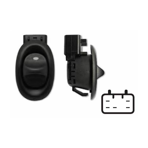NICE NPW705-1 REAR POWER WINDOW SWITCH 1 BUTTON FOR HOLDEN VX2 - VZ 2001 - 2007