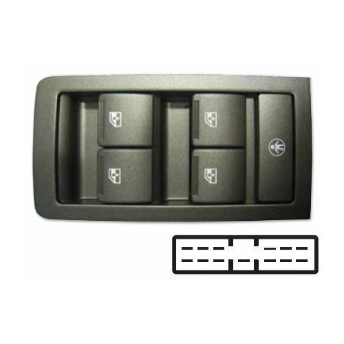 NICE NPW705S POWER WINDOW SWITCH 4 BUTTON FOR HOLDEN VX2 VY VZ 2/2001 - 2007