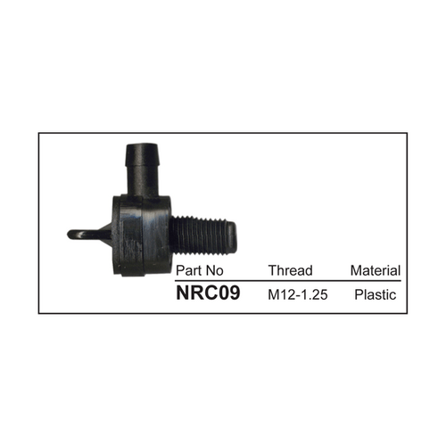 NICE PRODUCTS NRC09 RADIATOR DRAIN PLUG PLASTIC THREAD M12 x 1.25
