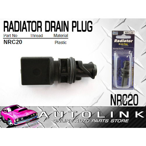 NRC11 RADIATOR DRAIN PLUG PLASTIC THREAD  