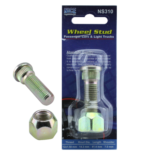 Nice Wheel Stud & Nut for Proton Wira 1995-1996 Rear NS310 x1