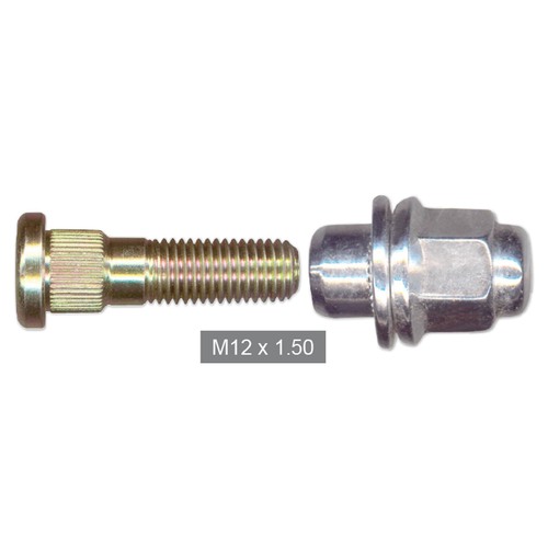 NICE WHEEL STUD & NUT M12 x 1.5 FOR MITSUBISHI PAJERO & TRITON MODELS NS363 x1