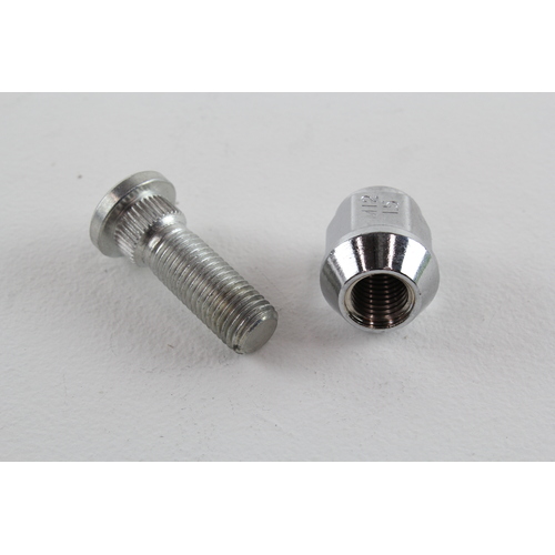 NICE NS385D WHEEL STUD & NUT M12 x 1.5 FRONT FOR RODEO RA STEEL WHEELS 03 – 09