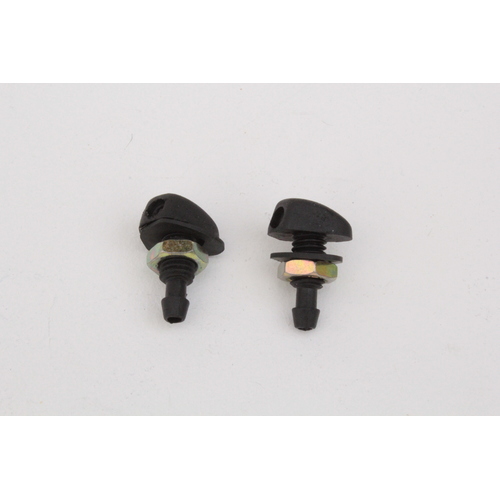 UNIVERSAL WINDSCREEN WASHER JETS TWIN SPRAY BOLT ON 8mm BOLT HOLE 5mm HOSE 