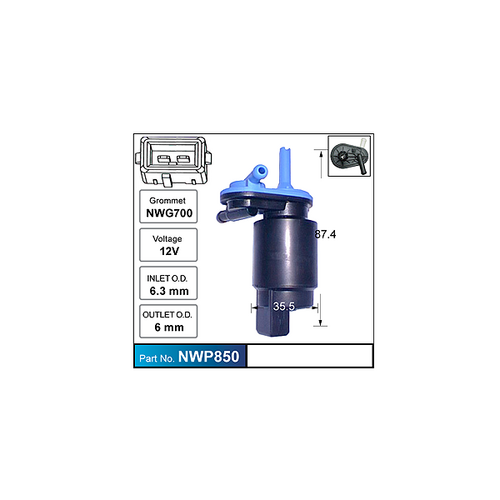 Nice NWP850 Front Windscreen Washer Pump for Holden Astra Models Check App Below
