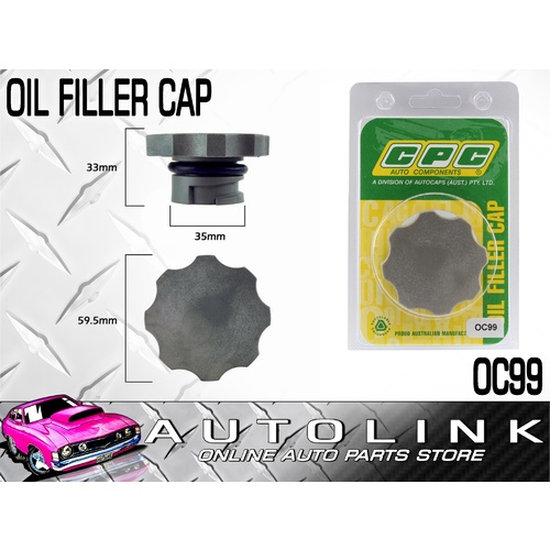 CPC OIL FILLER CAP OC99