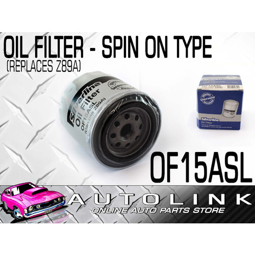 SILVERLINE OIL FILTER FOR FORD FALCON AU V8 - CHECK APPLICATION GUIDE BELOW