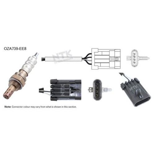 NTK OZA739-EE8 Oxygen Sensor 4 Wire 350mm Cable - Check App Below