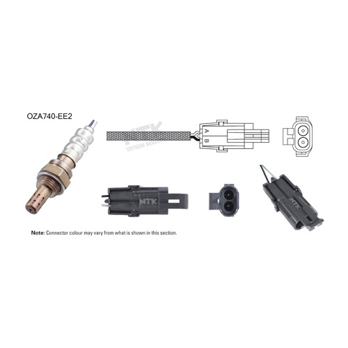 NTK OZA740-EE2 OXYGEN SENSOR 2 WIRE 320mm CABLE FOR