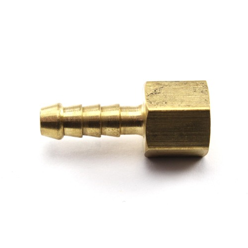 TUBEFIT - BRASS FEMALE TAILPIECE 1/4" HOSE x 1/8" BSP ( P10-0402 )