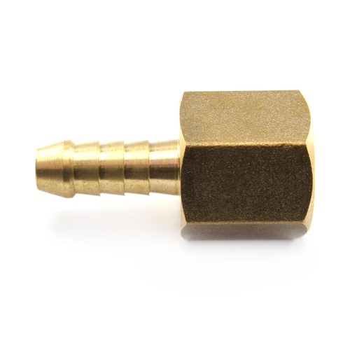 TUBEFIT BRASS FEMALE TAILPIECE 5/16" HOSE x 3/8" BSP ( P10-0506 )