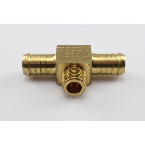 TUBEFIT - BRASS MALE BRANCH TEE 5/8" HOSE x 3/8" BSP ( P12-1006 )