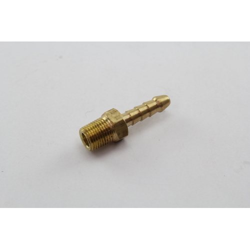 BRASS MALE TAILPIECE HOSE BARB 3/16" HOSE x 1/8" BSP MALE THREAD P3-0302 x1