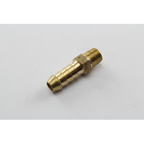 TUBEFIT BRASS MALE TAILPIECE 5/16" HOSE x 1/4" BSP P3-0504