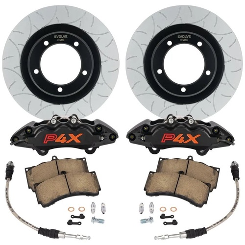 Bremtec P4X08 Evolve Big Brake Upgrade Kit for Landcruiser 76 78 79 Auto Hubs