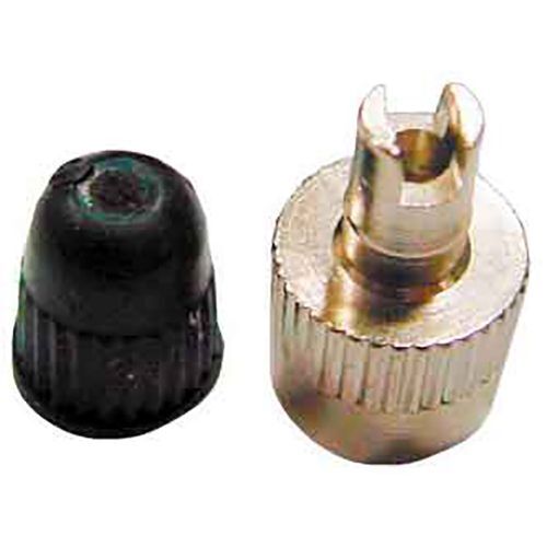 Prokit PK-3232B1 Brass Valve Caps With Valve Remover Tool Rubber Caps x4