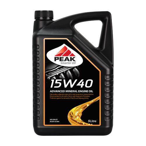 PEAK ADVANCED MINERAL ENGINE OIL 15W-40 5L PKEM1540005