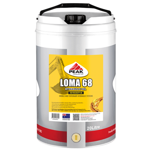Peak Loma 68 Hydraulic Oil 20L PKIHM068020