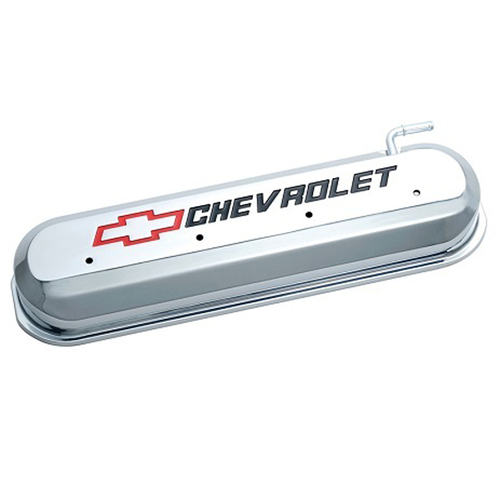 Proform Cast Aluminium Valve Covers Chrome with Logo for Chev LS V8 PR141-265