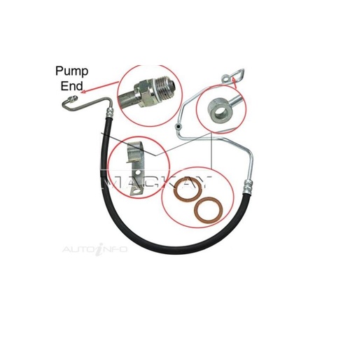 Mackay PSH1025 Power Steering Hose for Ford Falcon BA BF V8 SOHC & DOHC Models