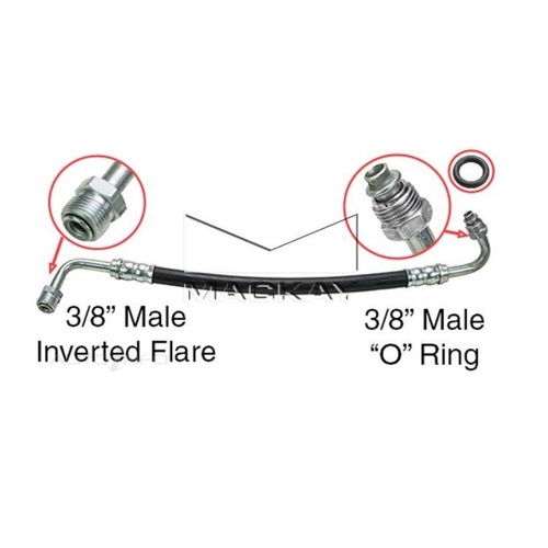 Mackay PSH1044 Power Steering Hose for Holden WB 6cyl & V8 3/8" Male Thread