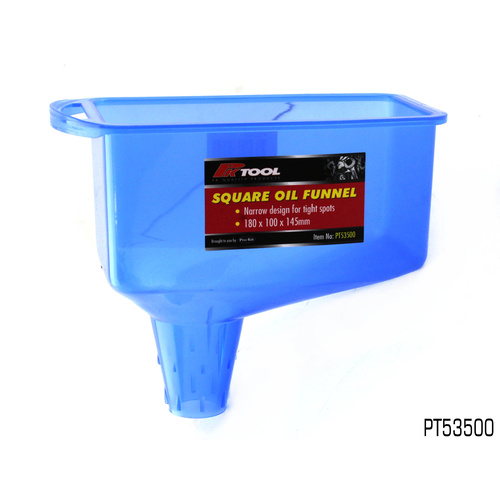 PK Tool PT53500 Square Narrow Design Oil Funnel 180mm x 100mm x 145mm