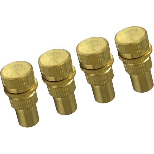 Prokit PY20122 Brass Tyre Deflator Valve Caps Automatic Down to 6psi 4PC