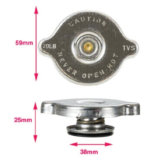 Mackay RC1000 Recovery Radiator Cap 20 PSI or 138 KPA