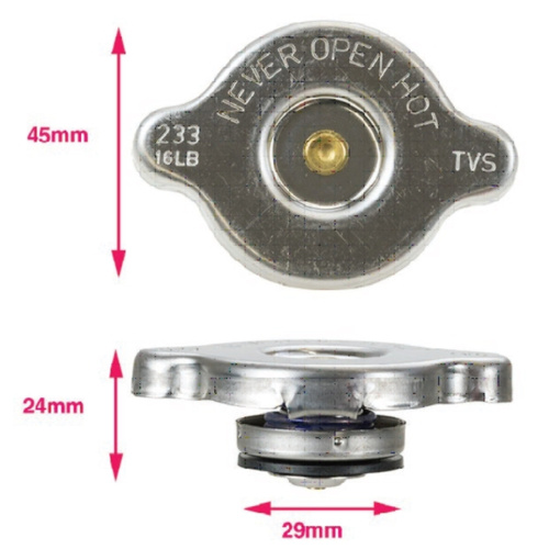 Mackay RC1002 Mini Recovery Radiator Cap 16 PSI or 110 KPA