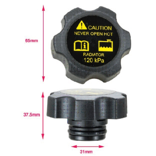 Mackay RC1005 Plastic Radiator Cap with Dual Orings 18 PSI or 120 KPA