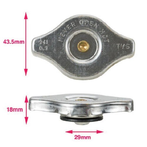 Mackay RC1006 Micro Recovery Radiator Cap 13 PSI or 90 KPA