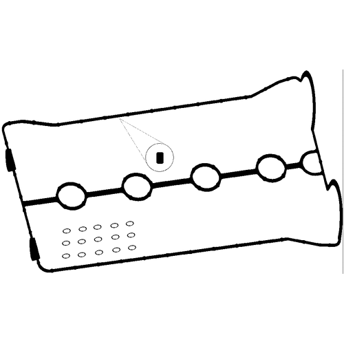 Permaseal RC3056 Rubber Rocker Cover Gasket for Daewoo A16DMS & Holden F16D3