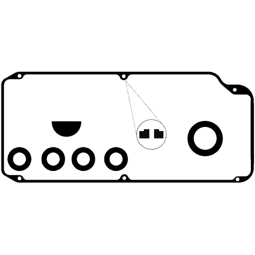 Permaseal RC3084K Rubber Rocker Cover Gasket Set for Mitsubishi 4G93 & 4G94