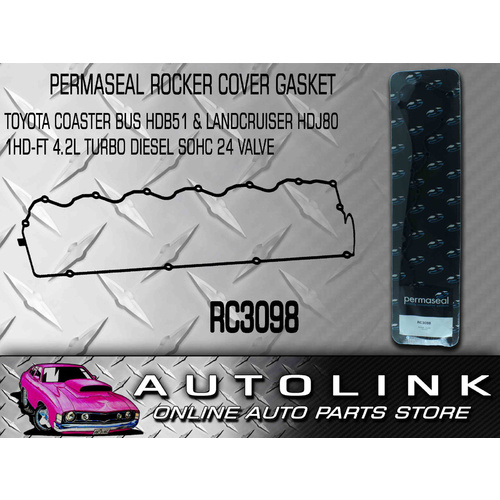 Rocker Cover Gasket for Toyota Coaster Bus HDB51 Landcruiser HDJ80 1HD-FT Turbo