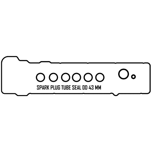 Rocker Cover Gasket Set w/ 43mm Spark Plug Tube Seals for Toyota Landcruiser 1FZ