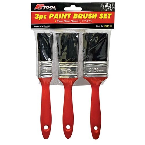PK Tool 3pc Paint Brush Set 25mm 38mm 50mm RG1318