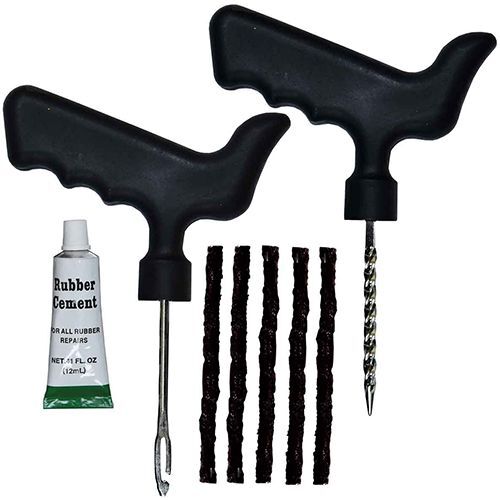 Tyre Tubeless Seal Plug Repairs Kit 4" Angled Handle for More Leverage 4WD 4x4