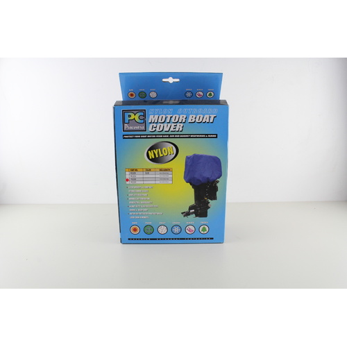 Marine Outboard Motor Cover - Large Blue Nylon 75cm x 45cm x 75cm