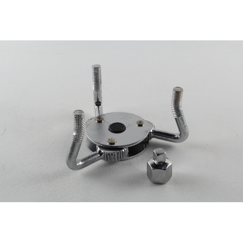 Oil Filter Wrench Tool Dual Action 3 Claw Type Removes Filters 45mm - 85mm Dia