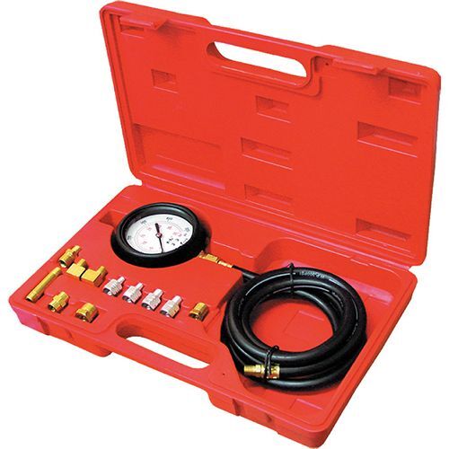 PROKIT RG5232 12 PIECE OIL PRESSURE TEST 0 - 140psi / 0/10 BAR GAUGE 12 ADAPTERS