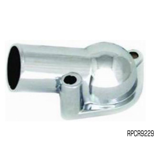 RPC CHROME STEEL THERMOSTAT HOUSING FOR CHEV SB & BIG BLOCK V8 1966-75 RPCR9229