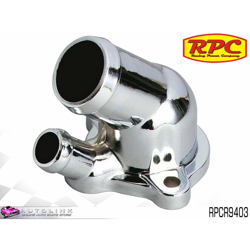 RPC CHROME STEEL THERMOSTAT HOUSING FOR OLDSMOBILE 330 350 425 455 RPCR9403 