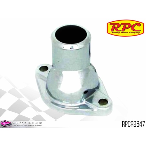 RPC CHROME STEEL STRAIGHT THERMOSTAT HOUSING FOR CHEV SB & BB V8 RPCR9647 