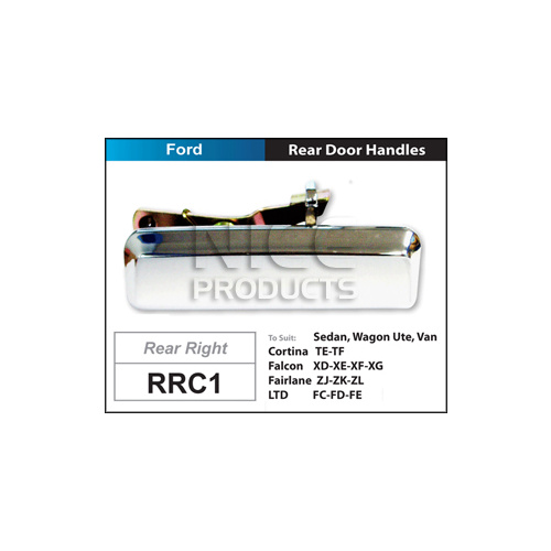 NICE RRC1 DOOR HANDLE CHROME RIGHT HAND REAR FOR FORD FALCON XD XE XF