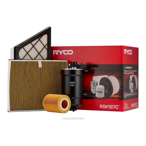 Ryco RSK187C Filter Service Kit for Ford Everest Ranger & Amarok 3.0L T/Diesel