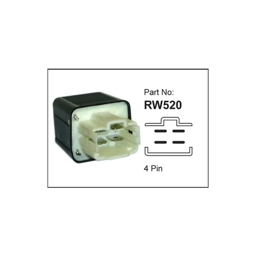 Nice RW520 Relay 4 Pin 12 Volt 25 Amp OE Number 90987-30020 For Toyota Models