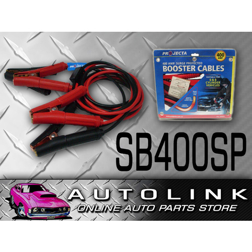 Projecta SB400SP 400AMP Surge Protected Jump Start Booster Battery Jumper Leads