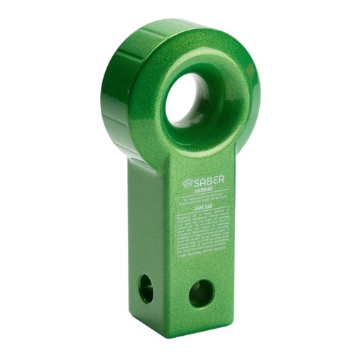 Saber OffRoad SBR-RFRH3G 20,000kg Green Aluminium Recovery Tow Hitch Fits 50mm 2"