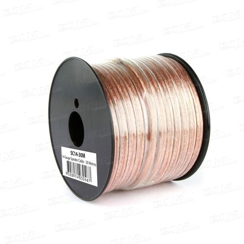 DNA SC14-30M 14 Gauge Clear Speaker Cable - 30 metres